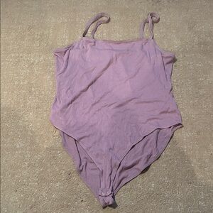 Forever 21 Lilac Ribbed Bodysuit